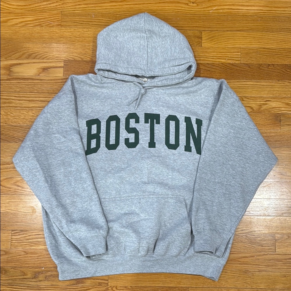 Boston Gray Hoodie
